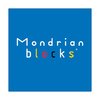 Mondrian Blocks Blue